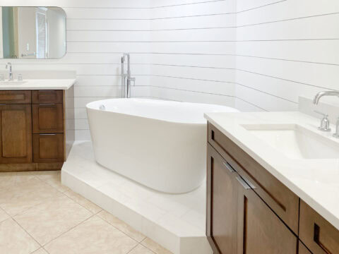 bathroom tub renovation project by avlas group contractor