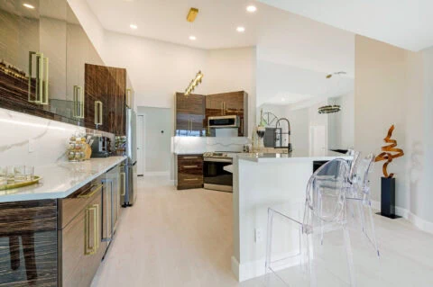 custom kitchen in naples house