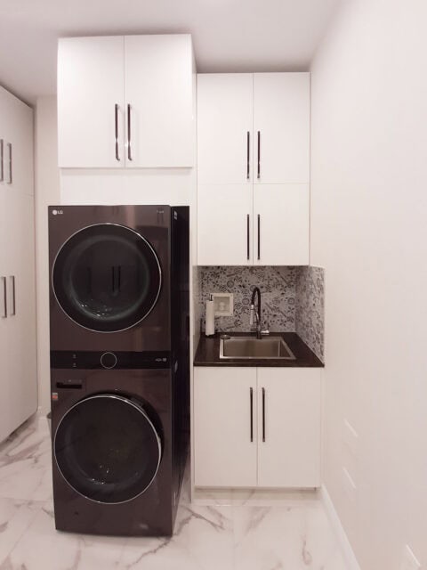 custom laundry cabinets