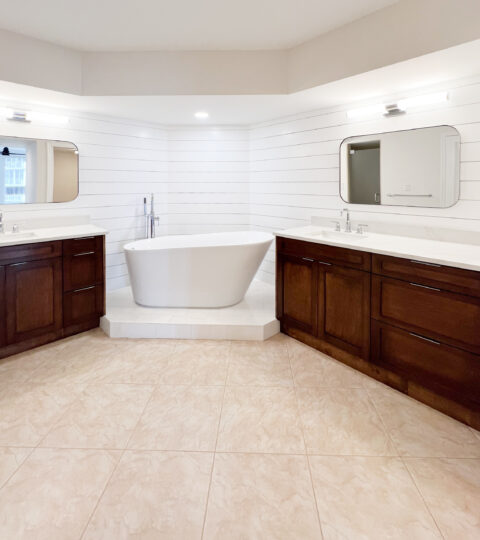 main bathroom remodeled by naples general contractor Avlas Group