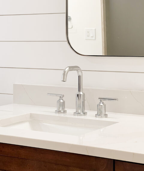 new faucet with countertop