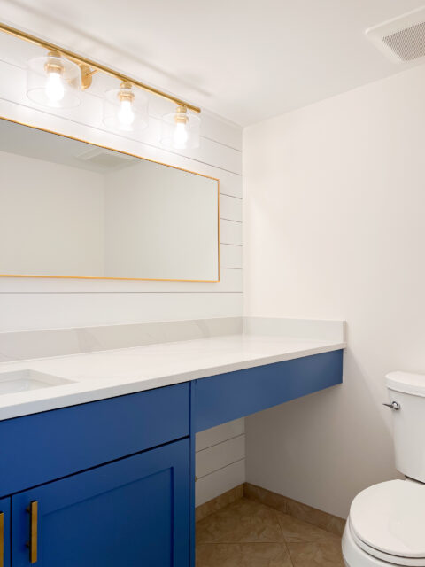 powder room remodeled by avlas group